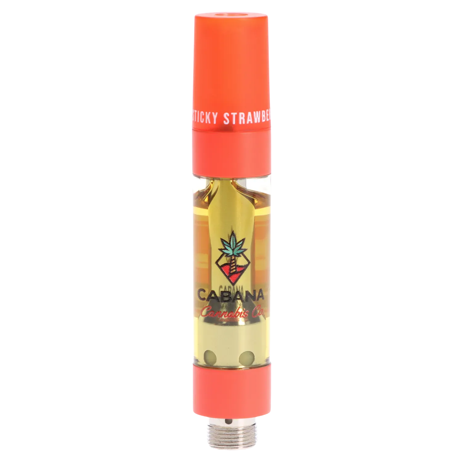 Cabana Cannabis Co. 0.95 g Sticky Strawberry Liquid Diamond Vape Cartridge Vapes