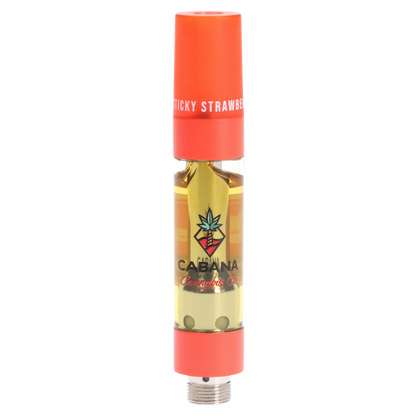 Cabana Cannabis Co. 0.95 g Sticky Strawberry Liquid Diamond Vape Cartridge Vapes