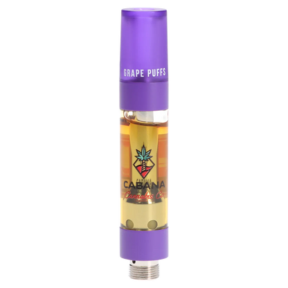 Cabana Cannabis Co. 0.95 g Grape Puffs Liquid Diamond Vape Cartridge Vapes