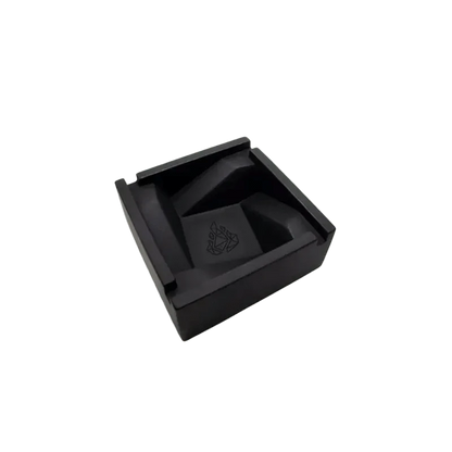 A top-down view of the BRN Briq Concrete Ashtray (Marble), showcasing its square shape and textured concrete finish.