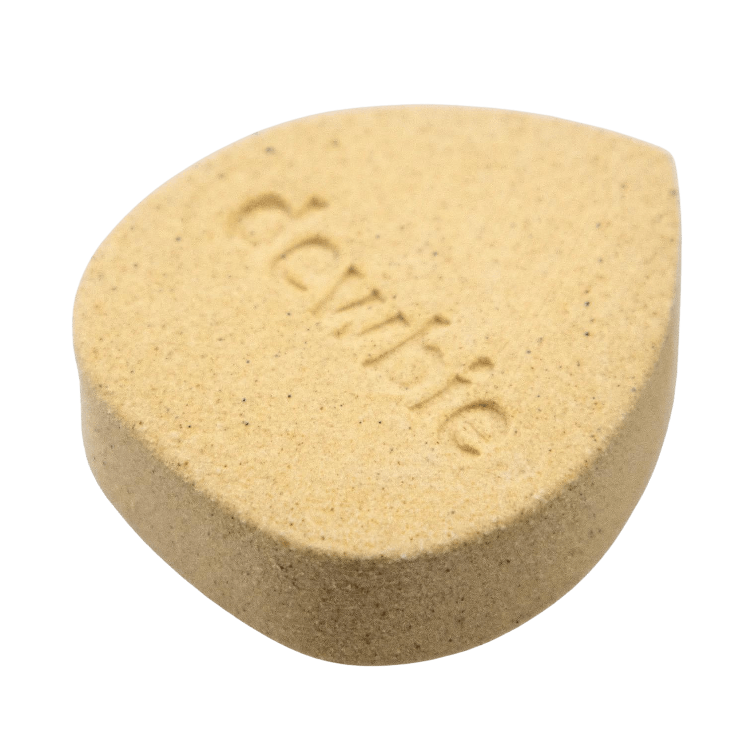 A close-up of the Devil's Lettuce Dewbie Rehydrating Stone, showcasing its rounded shape against a white backdrop.