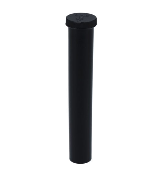 A straight-on view of the black 115mm Valiant CR Line-Up Joint Tube, showing a simple cylindrical form against a plain white background.