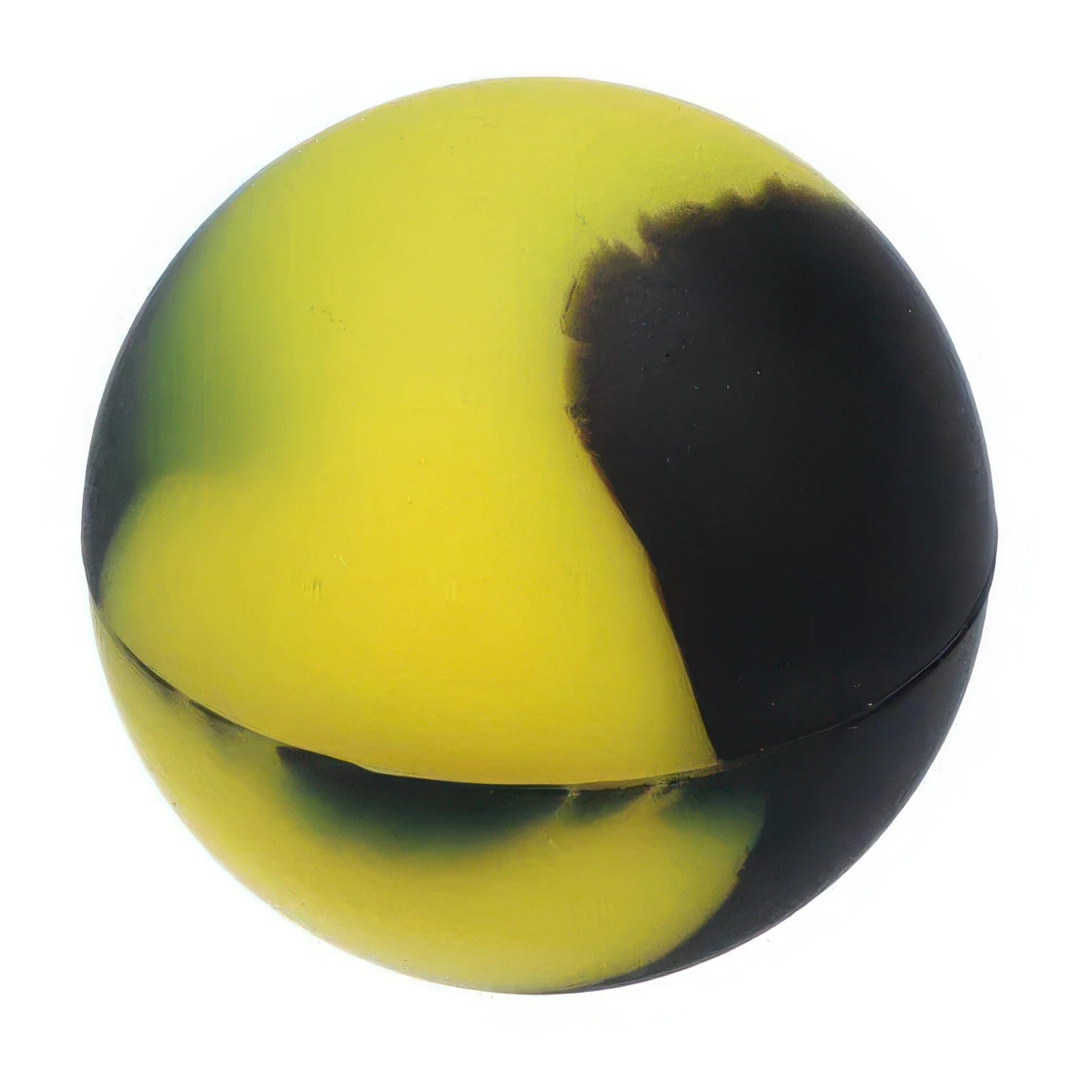 A slightly angled view of the Valiant Silicone Ball Container, showing its smooth, rounded form on a plain white background.