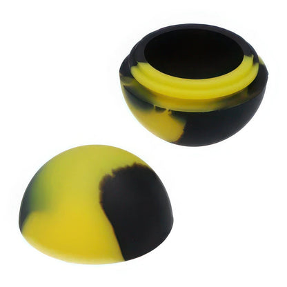 A top-down view of the Valiant Silicone Ball Container, displaying its smooth, rounded form against a plain white background.