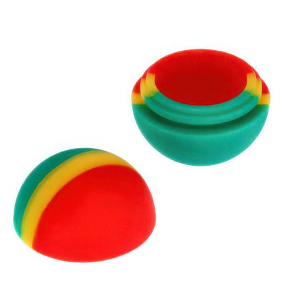 Valiant Each Valiant Silicone Ball Container - Rasta - 5.6ml Storage