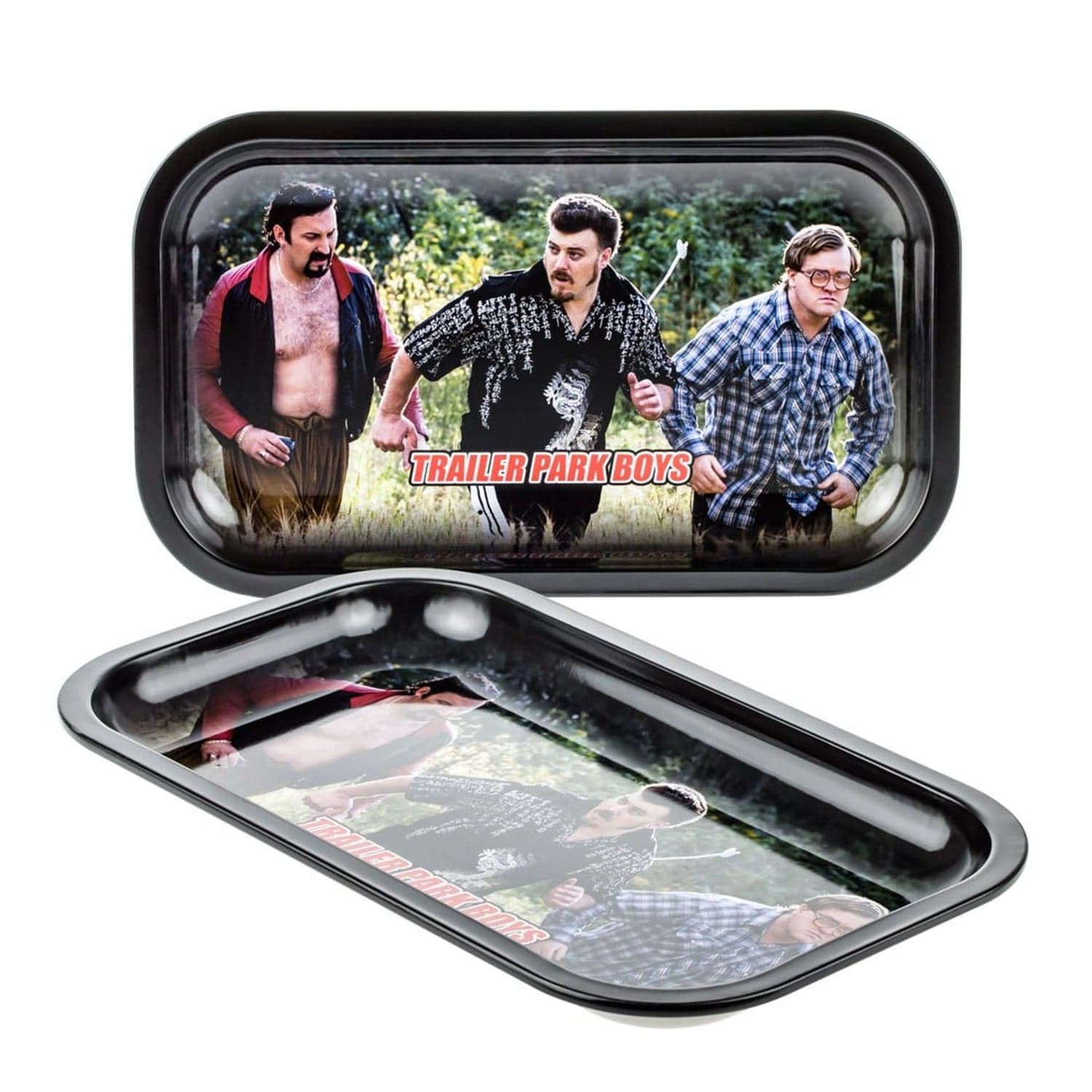 The TPB Hustle Tray-Medium displays a full-color image of Ricky from Trailer Park Boys, viewed from a slightly high angle.