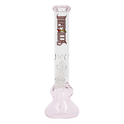 Dopezilla Each Dopezilla Double Bell Bottom Water Pipe - Pink - 12in. Bongs