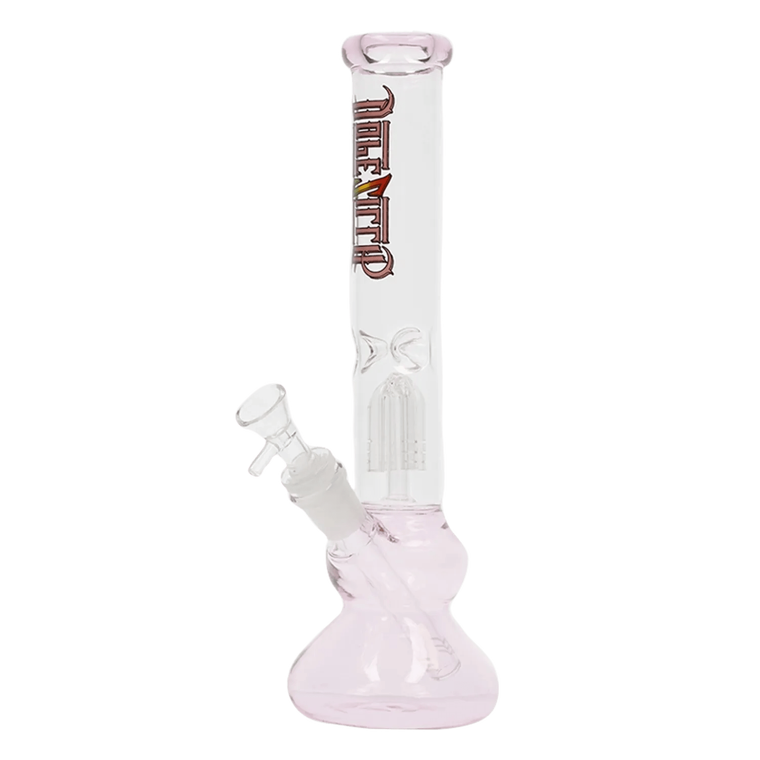 Dopezilla Each Dopezilla Double Bell Bottom Water Pipe - Pink - 12in. Bongs