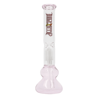 Dopezilla Each Dopezilla Double Bell Bottom Water Pipe - Pink - 12in. Bongs