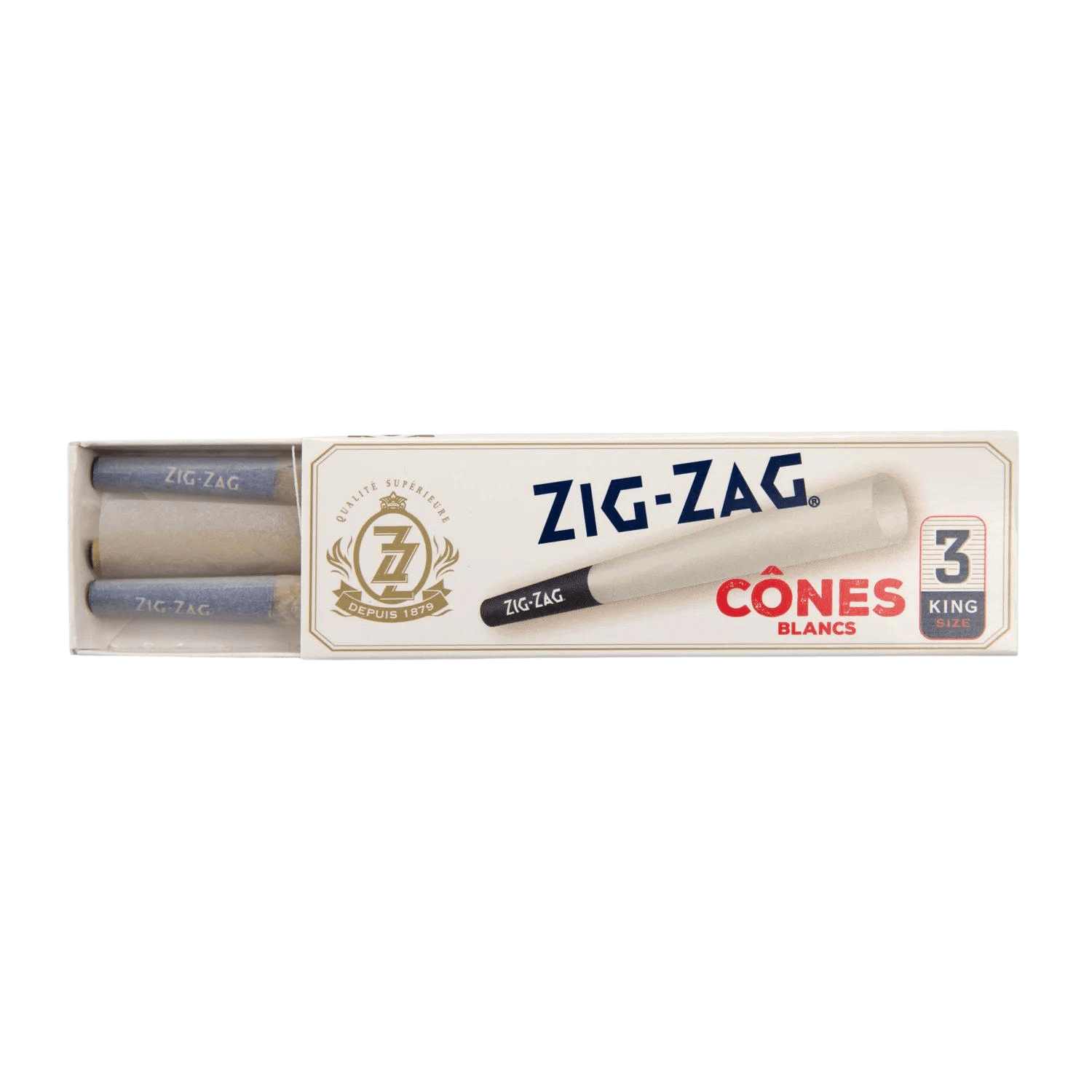 Zig Zag White King Size Rolling Cones | Canna Cabana: Lowest Price