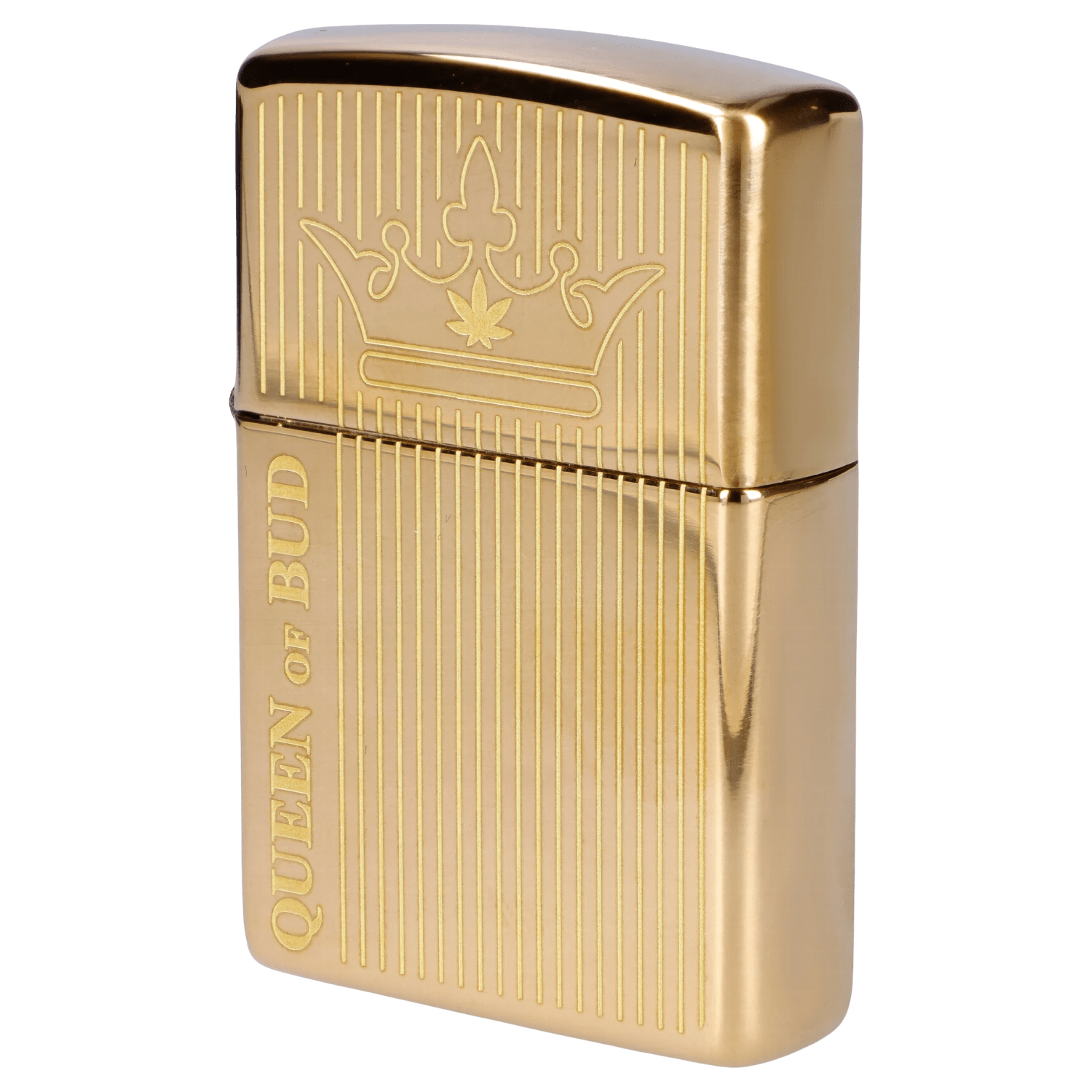 Queen of Bud EACH Queen of Bud Golden Vertical Flame Zippo Accessories