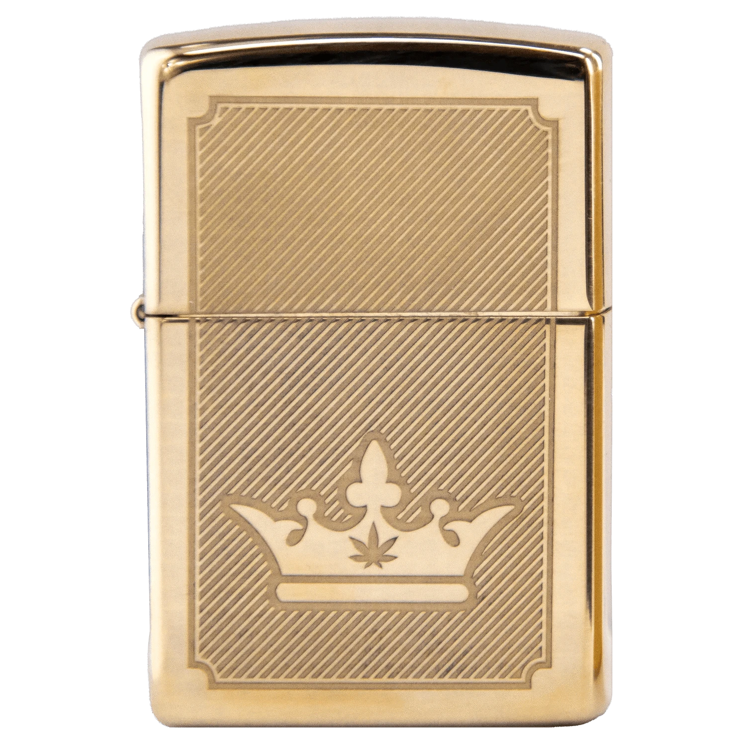 Queen of Bud - Golden Lines of Triumph Zippo | Canna Cabana