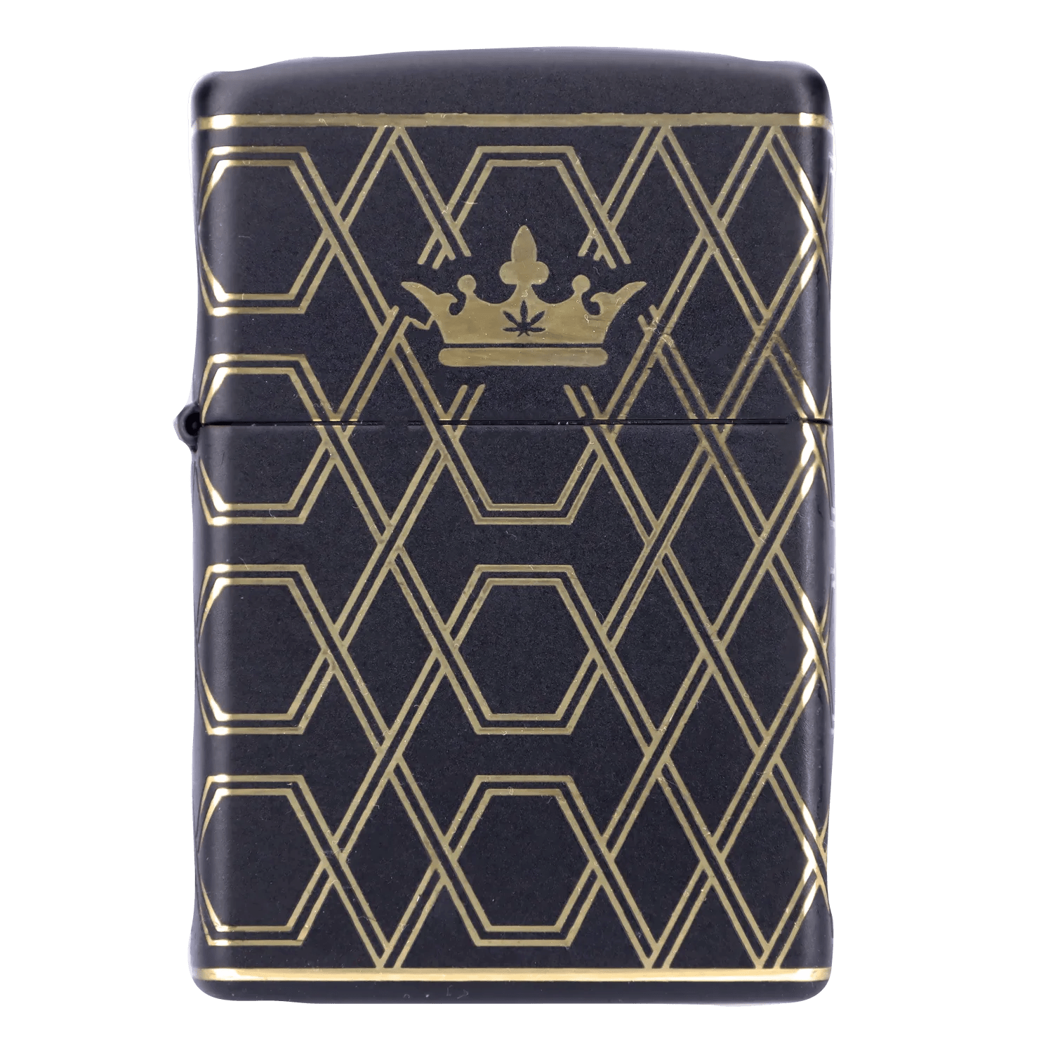 Queen of Bud EACH Queen of Bud Black Obsidian Geometric Zippo Accessories