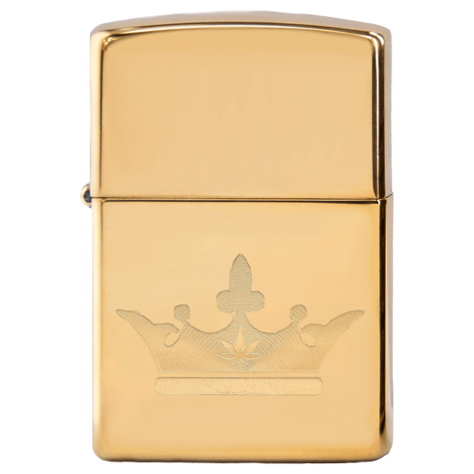 Queen of Bud EACH Queen of Bud Golden Majesty Zippo Lighter | Canna Cabana Accessories