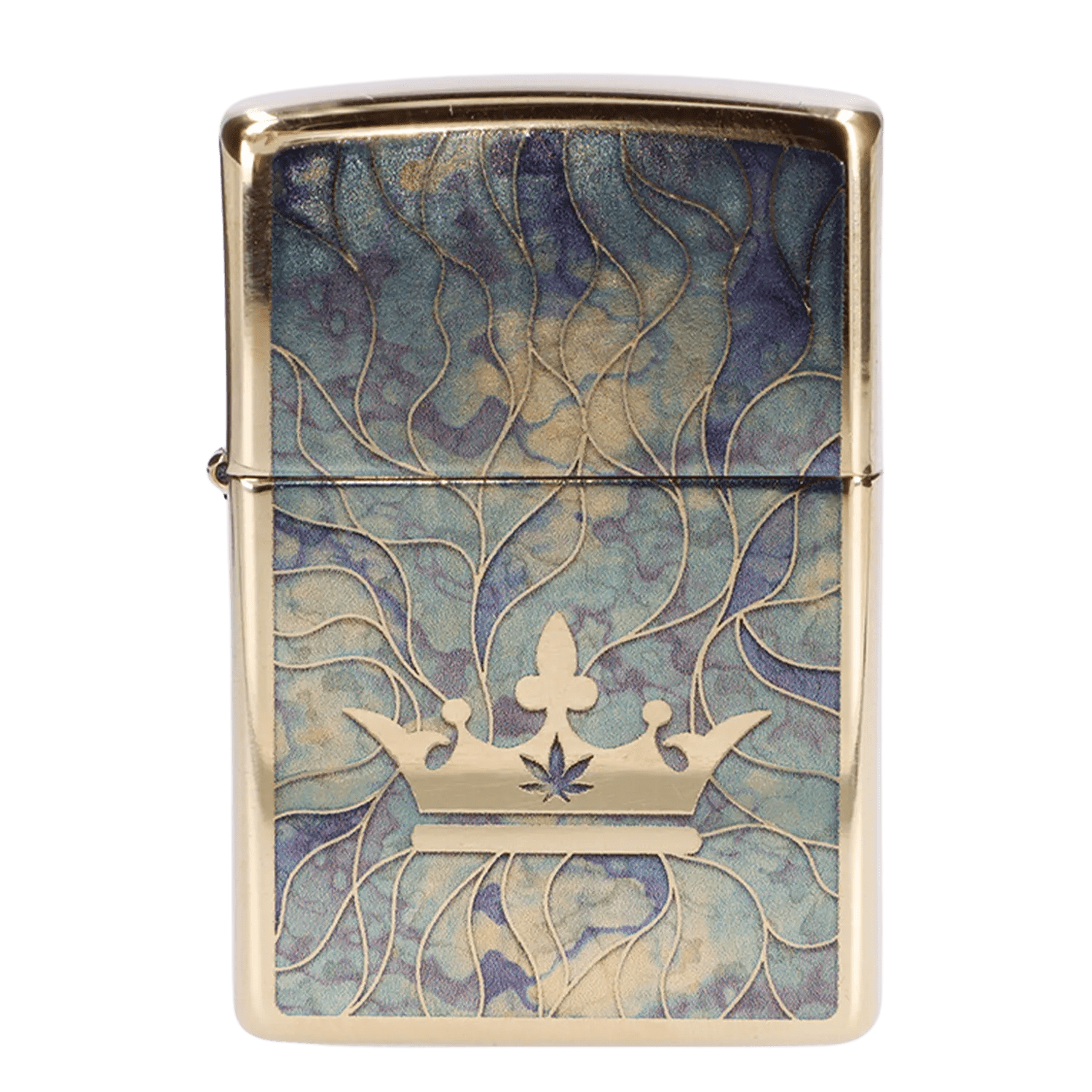 Queen of Bud EACH Queen of Bud Blue Topaz Mosaic Zippo Accessories