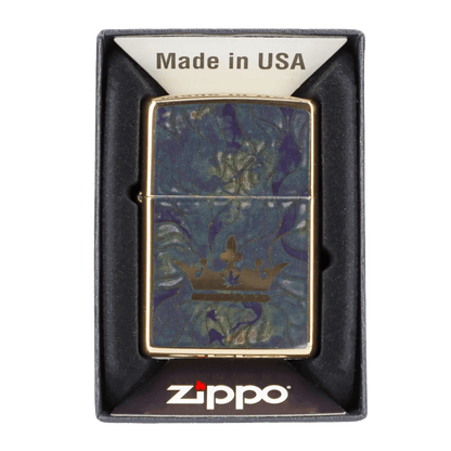 Queen of Bud EACH Queen of Bud Blue Topaz Mosaic Zippo Accessories