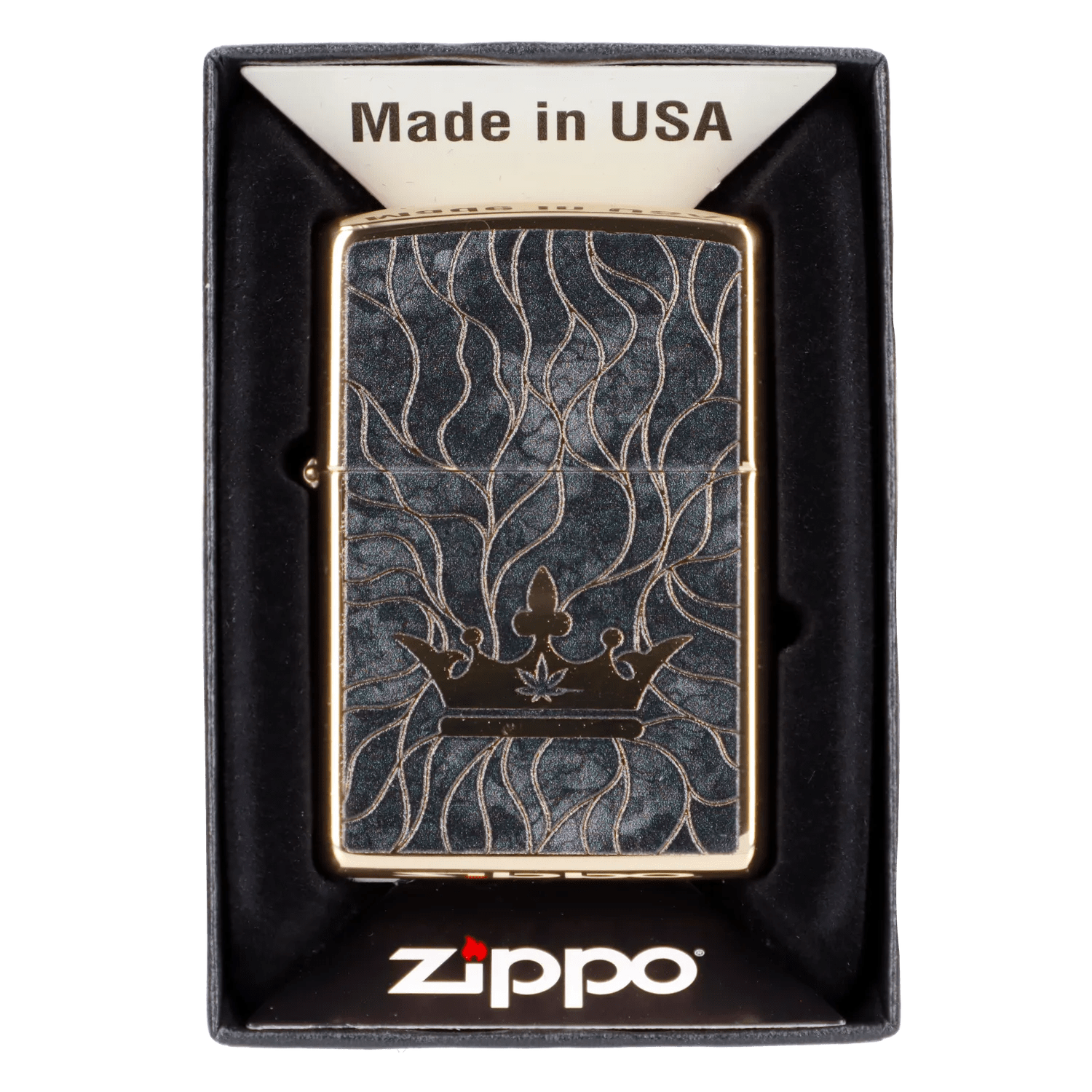 Queen of Bud EACH Queen of Bud Black Obsidian Mosaic Zippo Accessories