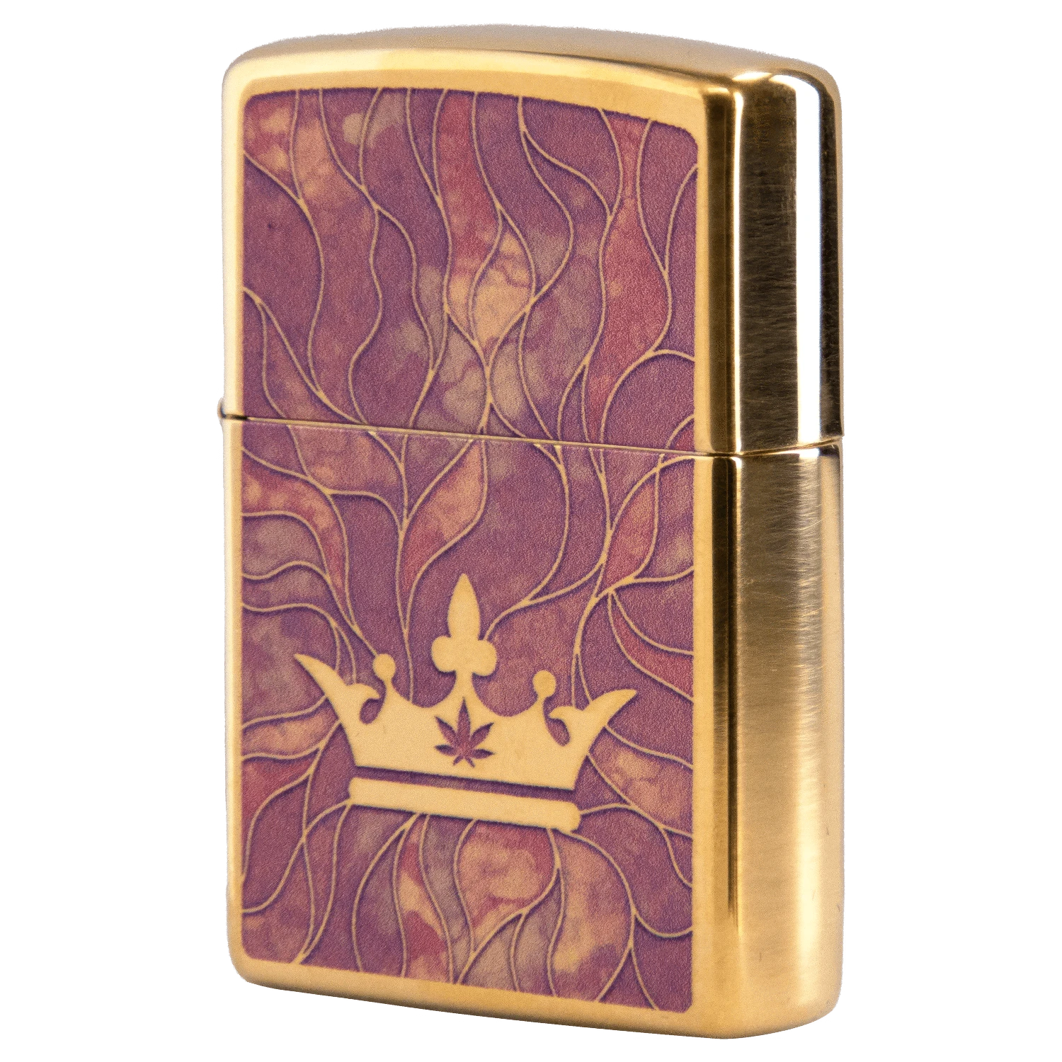 Queen of Bud Rose Quartz Mosaic Zippo Lighter USA: Lowest Price Queen of Bud Rose Quartz Mosaic Zippo Lighter USA: Lowest Price