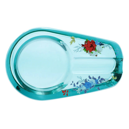 Famous Design EACH Famous Design Floral Lush Ashtray - Gold Accent Accessories