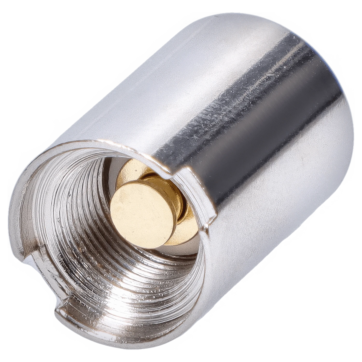 Close-up of the RYOT 510 Magnetic Adaptor Kit Replacement, showing a metallic connection point viewed at a slight angle.