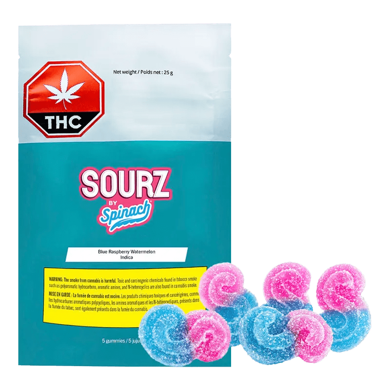 Spinach 5 Pack Blue Raspberry Watermelon Gummies Gummies