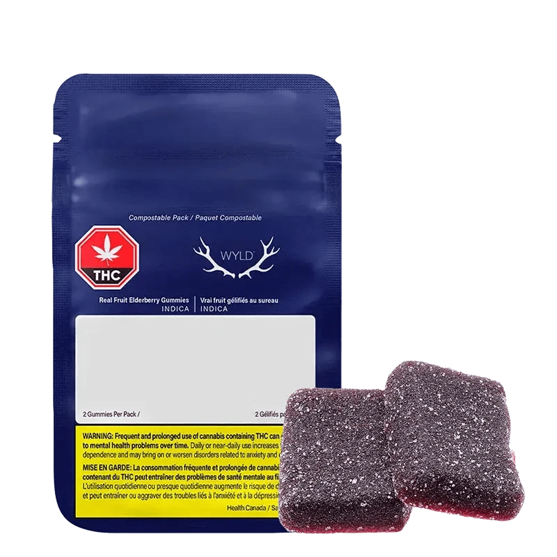 Wyld Elderberry Indica CBN Gummies 2-Pack | Canna Cabana: Lowest