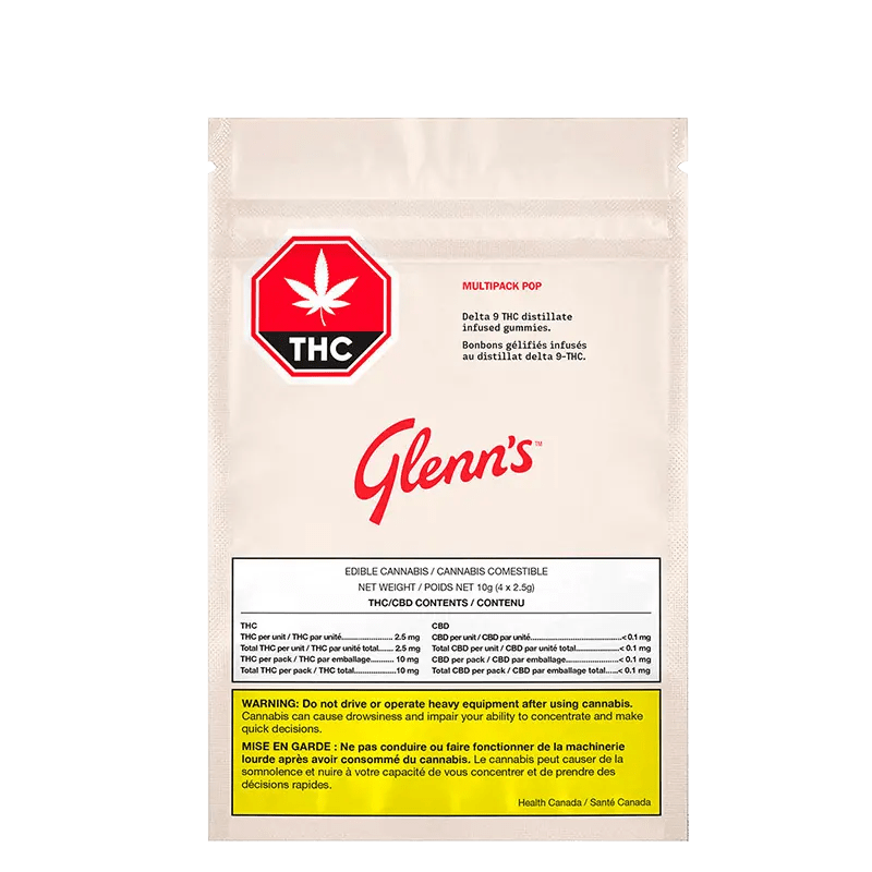 Glenn's 4 Pack Gummies