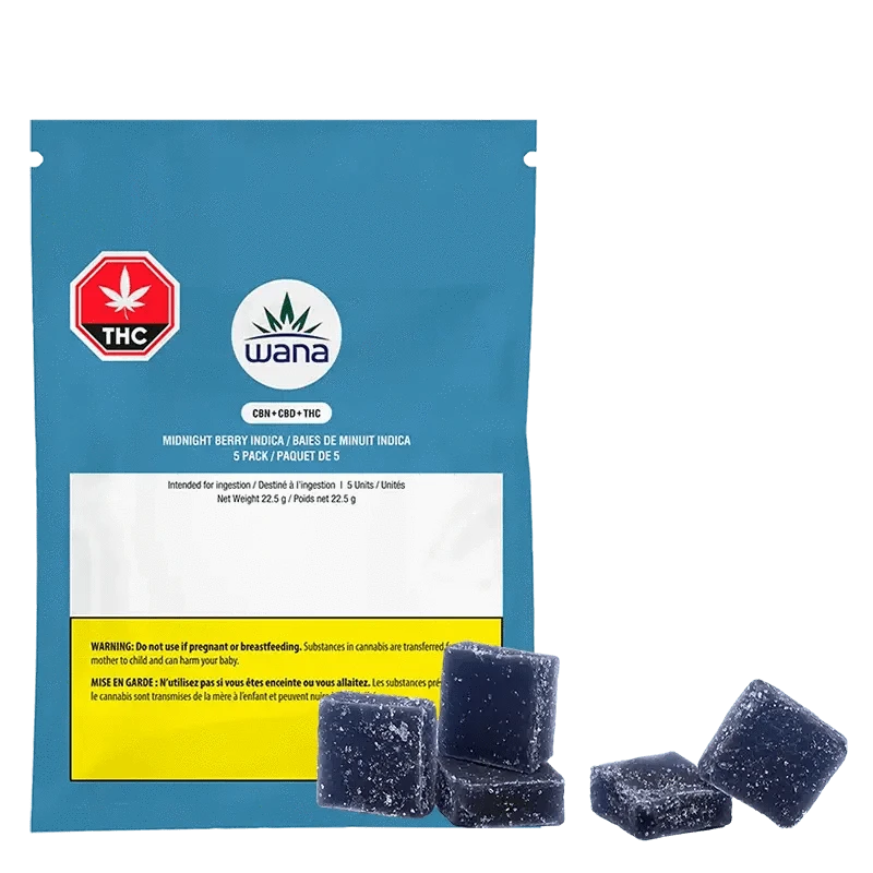 Wana Vegan CBD/CBN Gummies - Midnight Berry Flavor: Lowest Price