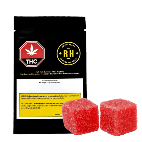 Hash Rosin Gummies - PB&J - Raspberry