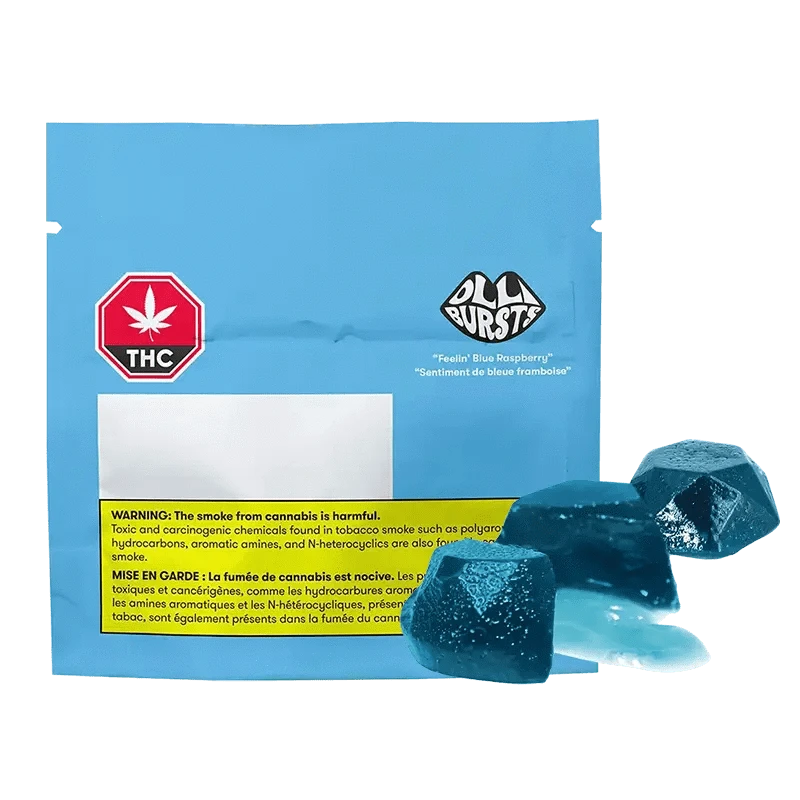 Blue Raspberry Weed Gummies Olli Bursts - Blue Raspberry THC Gummies Hybrid 12g: Lowest Price ...