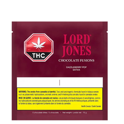Lord Jones Dazzleberry Pop Sativa THC Chocolate 5-Pack: Lowest Lord Jones Dazzleberry Pop Sativa THC Chocolate 5-Pack: Lowest