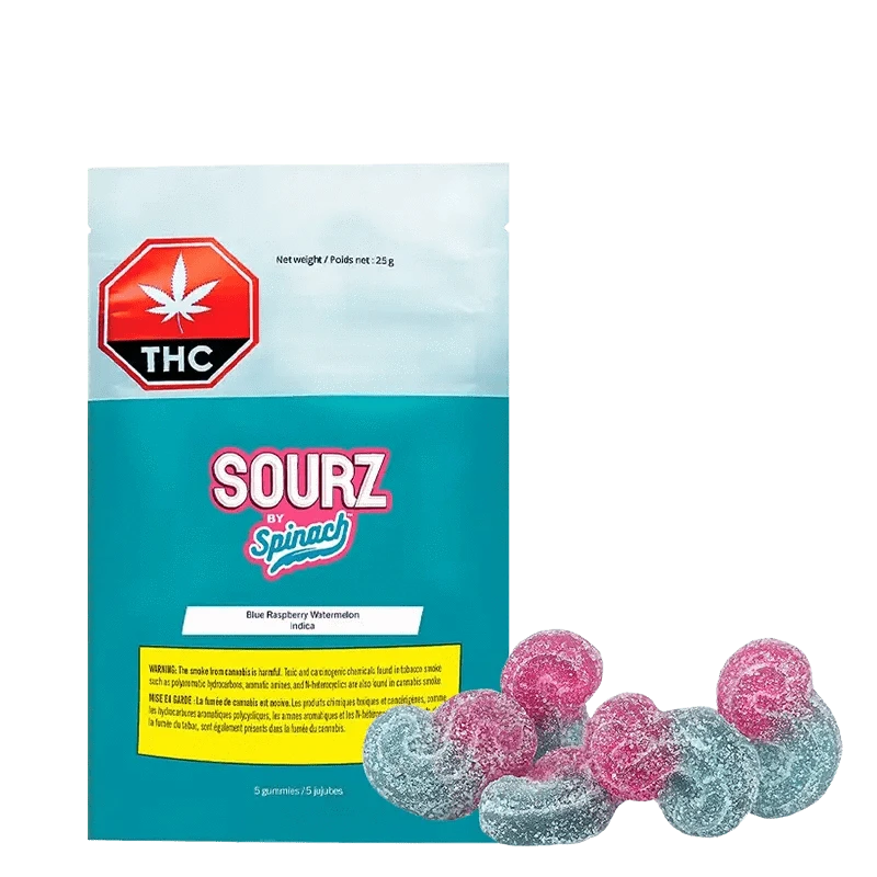 Sourz Fully Blasted Blue Raspberry THC Gummies: Lowest Price | Canna ...