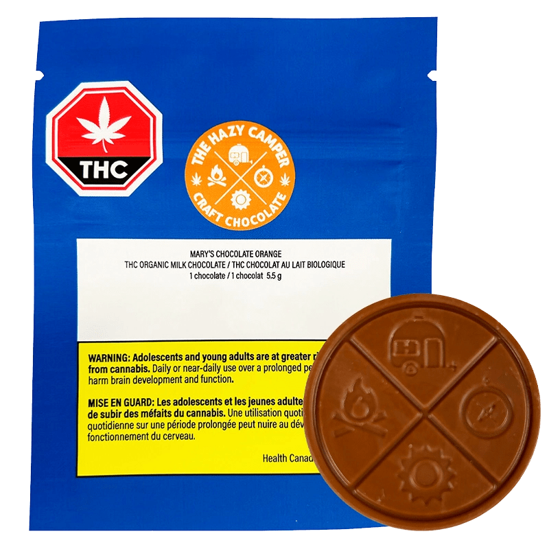 The Hazy Camper 1 Pack Mary's Chocolate Orange Edibles