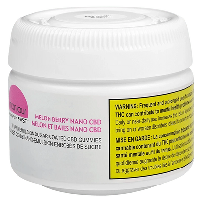 Monjour 30 Pack Melon Berry Nano CBD Gummies Edibles