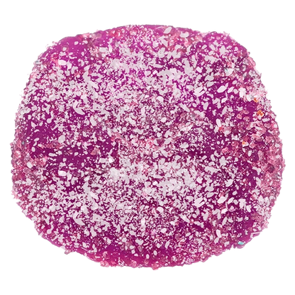 A close-up of the purple CBD Bomb - The CBD Pectin Purple One Gummy, showcasing its smooth, rounded texture.