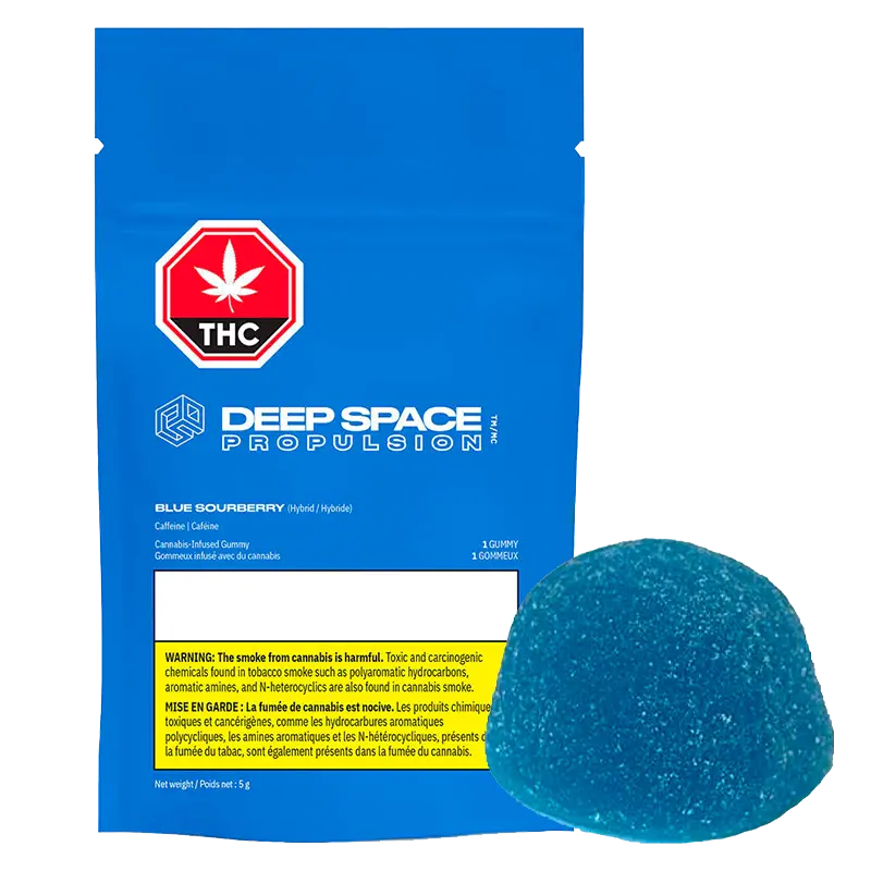 Deep Space 1 Pack Propulsion Blue Sourberry Gummies Edibles