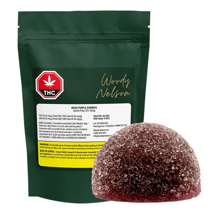Woody Nelson 40 g Mega Purple Gummies Edibles