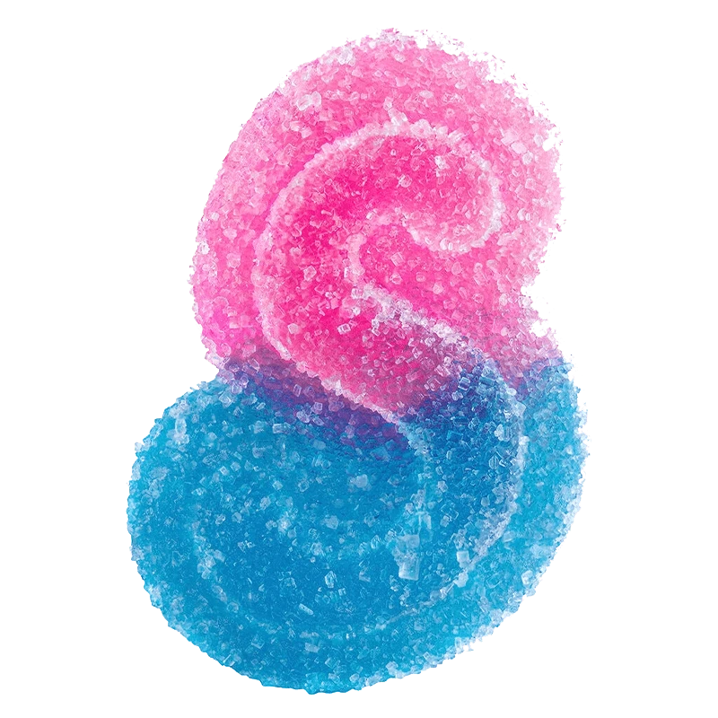 Spinach Sourz 10 Pack Fully Blasted Blue Raspberry Watermelon Gummies Edibles