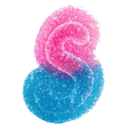 Spinach Sourz 10 Pack Fully Blasted Blue Raspberry Watermelon Gummies Edibles