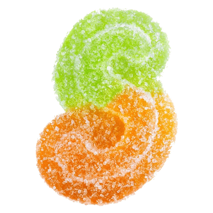 Spinach Sourz 1 Pack Fully Blasted Caramel Green Apple Gummies Edibles