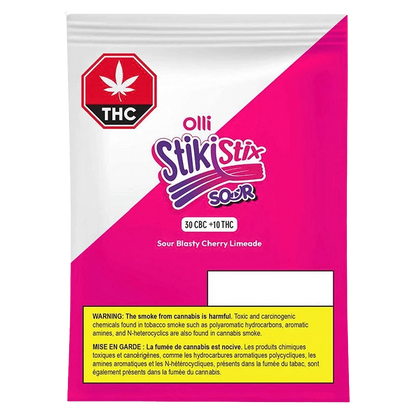 Olli Stikistix 1 Pack 3:1 Sour Blasty Cherry Limeade CBC/THC Gummies Edibles