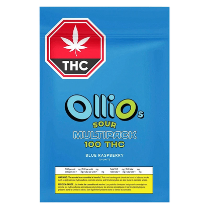 Olli O's 10 Pack THC Multipack Blue Raspberry Gummies Edibles