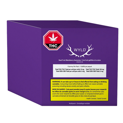 Wyld 10 Pack Blackberry THC Gummies Edibles