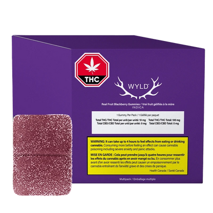 Wyld 10 Pack Blackberry THC Gummies Edibles