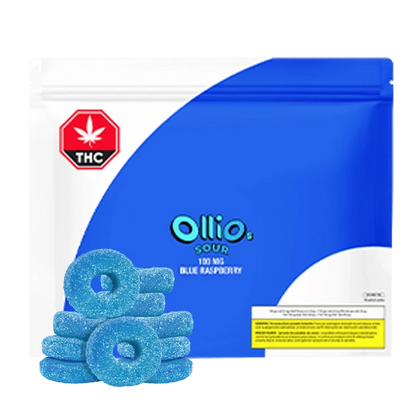 Olli Stikistix 10 Pack Live Rosin Sour Blueberry Gummies Edibles