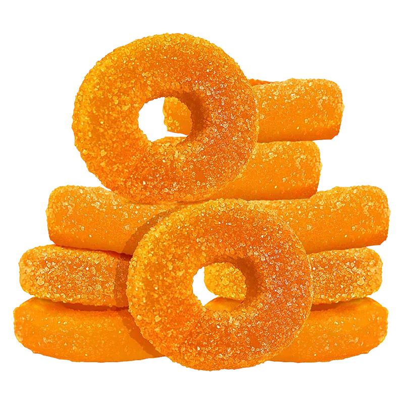 Olli Brands 10 Pack THC Multipack Sour Peach Gummies Edibles