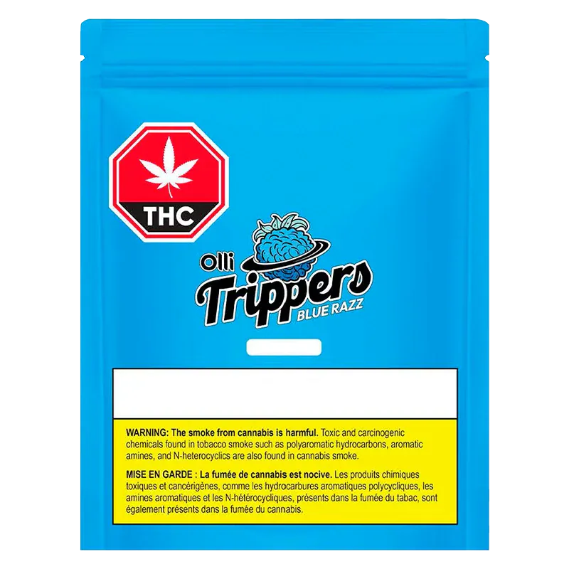 Olli Brands 1 Pack Blue Razz CBG/THC Gummy Edibles
