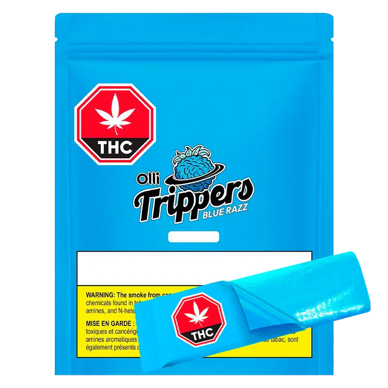 Olli Brands 1 Pack Blue Razz CBG/THC Gummy Edibles