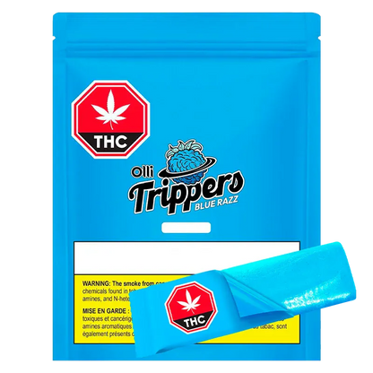 Olli Brands 1 Pack Blue Razz CBG/THC Gummy Edibles