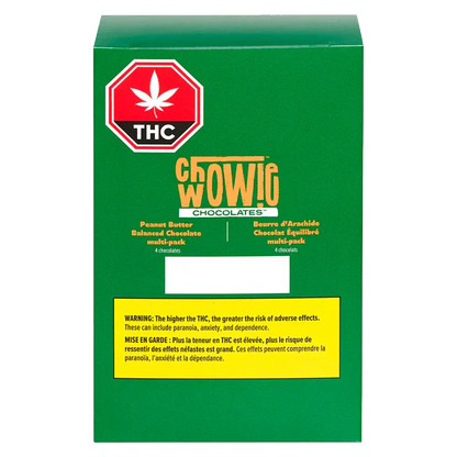 Chowie Wowie 4 Pack Peanut Butter Balanced Chocolate Edibles
